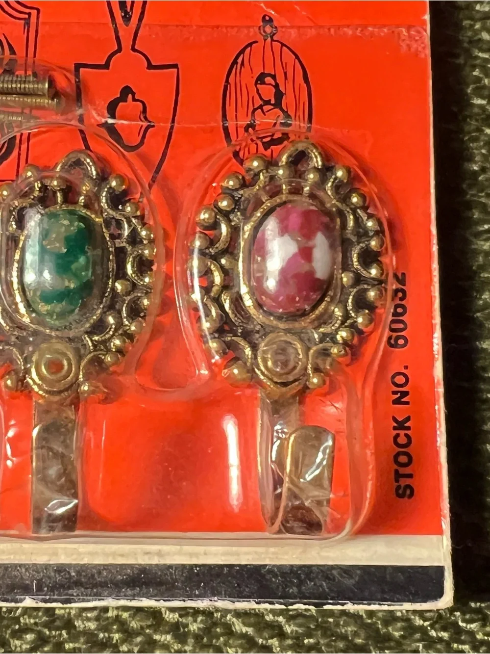 Jordan Eze-Line Fasteners Decorative Hooks Vintage 1970s Set of 4